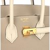 Hermès Birkin 25 Special Order HSS Gris Tourterelle / Craie Togo BGHW