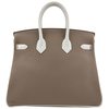 Hermès Birkin 25 Special Order HSS Gris Tourterelle / White Togo BGHW