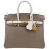 Hermès Birkin 25 Special Order HSS Gris Tourterelle / White Togo BGHW
