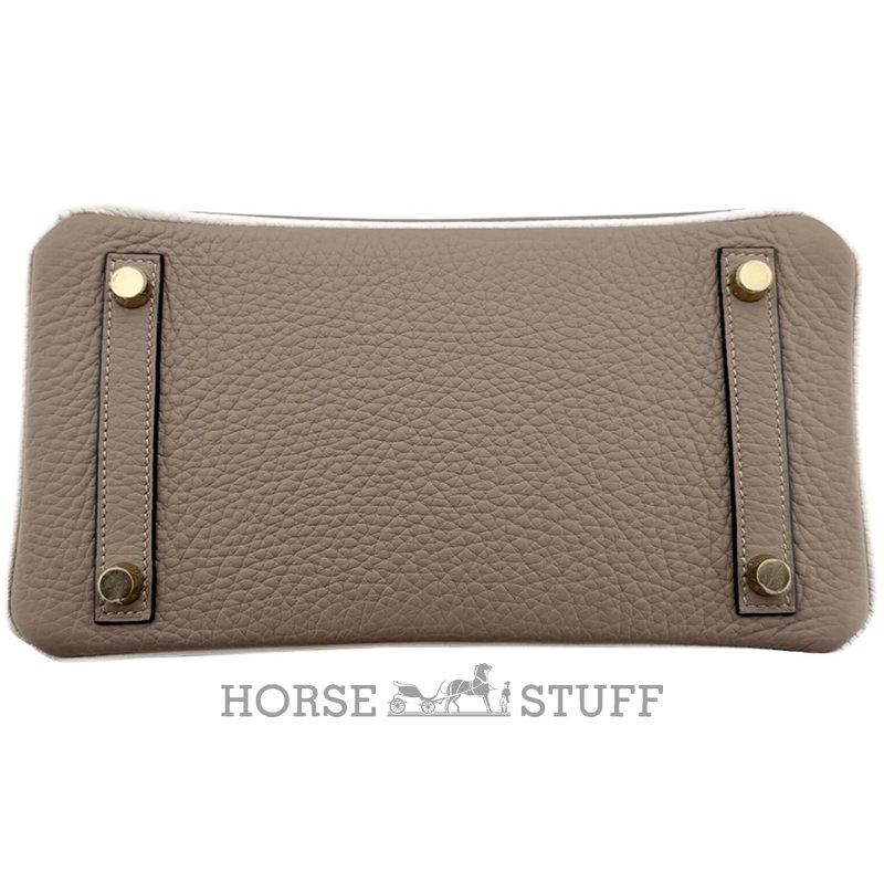 Hermès Birkin 25 Special Order HSS Gris Tourterelle / White Togo BGHW