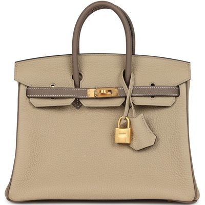 Hermès Birkin 25 Special Order HSS Trench / Etoupe Togo BGHW