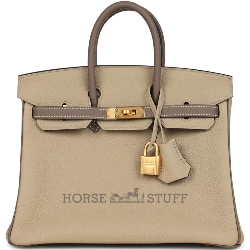 Hermès Birkin 25 Special Order HSS Trench / Etoupe Togo BGHW