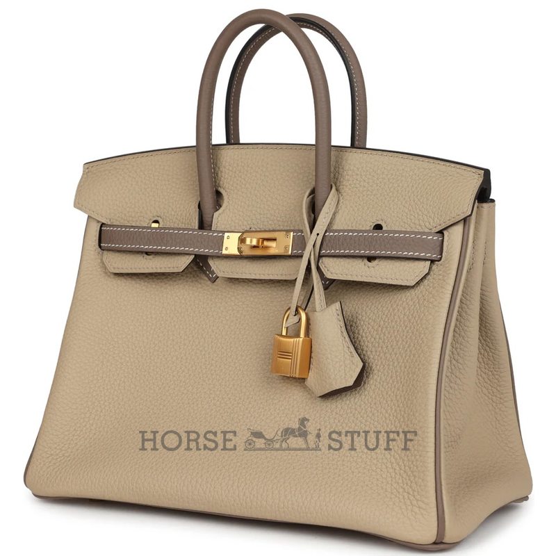 Hermès Birkin 25 Special Order HSS Trench / Etoupe Togo BGHW