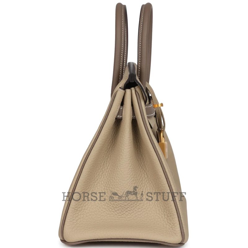 Hermès Birkin 25 Special Order HSS Trench / Etoupe Togo BGHW