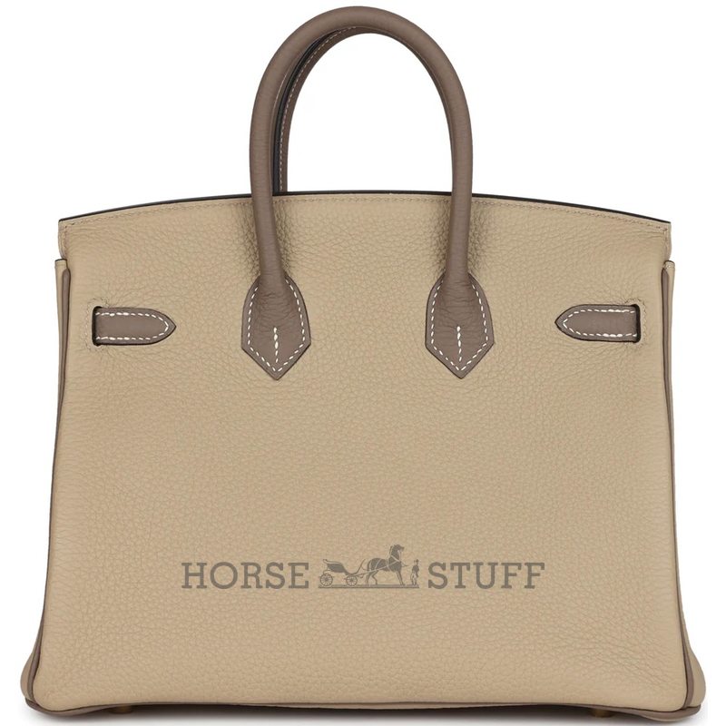 Hermès Birkin 25 Special Order HSS Trench / Etoupe Togo BGHW