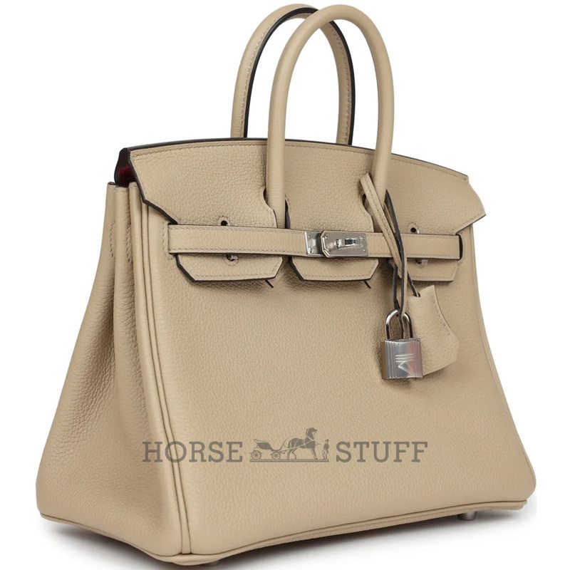 Hermès Birkin 25 Special Order HSS Verso Trench / Bougainvillea Togo PHW