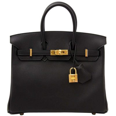 Hermès Birkin 25 Black Swift GHW