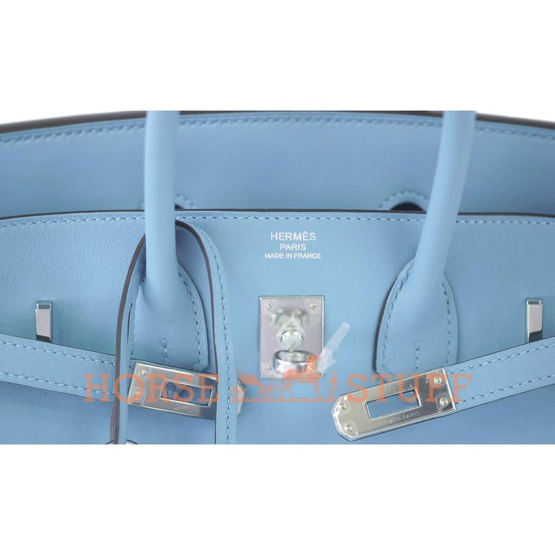 Hermès Birkin 25 Bleu Saint Cyr Swift PHW