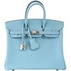 Hermès Birkin 25 Bleu Saint Cyr Swift PHW