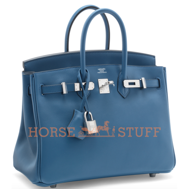 Hermès Birkin 25 Blue Agate Swift PHW