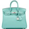 Hermès Birkin 25 Blue Atoll Swift PHW