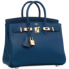 Hermès Birkin 25 Blue de Malte Swift GHW