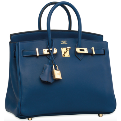 Hermès Birkin 25 Blue de Malte Swift GHW