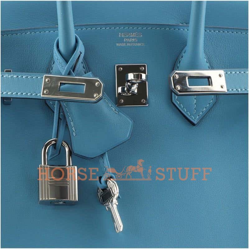 Hermès Birkin 25 Blue de Nord Swift PHW