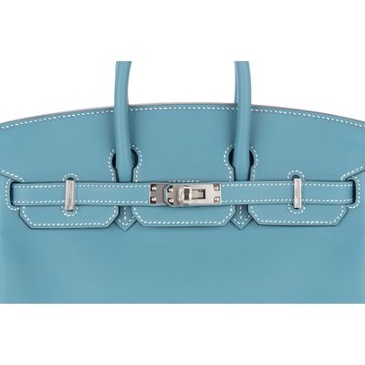 Hermès Birkin 25 Blue Jean Swift PHW