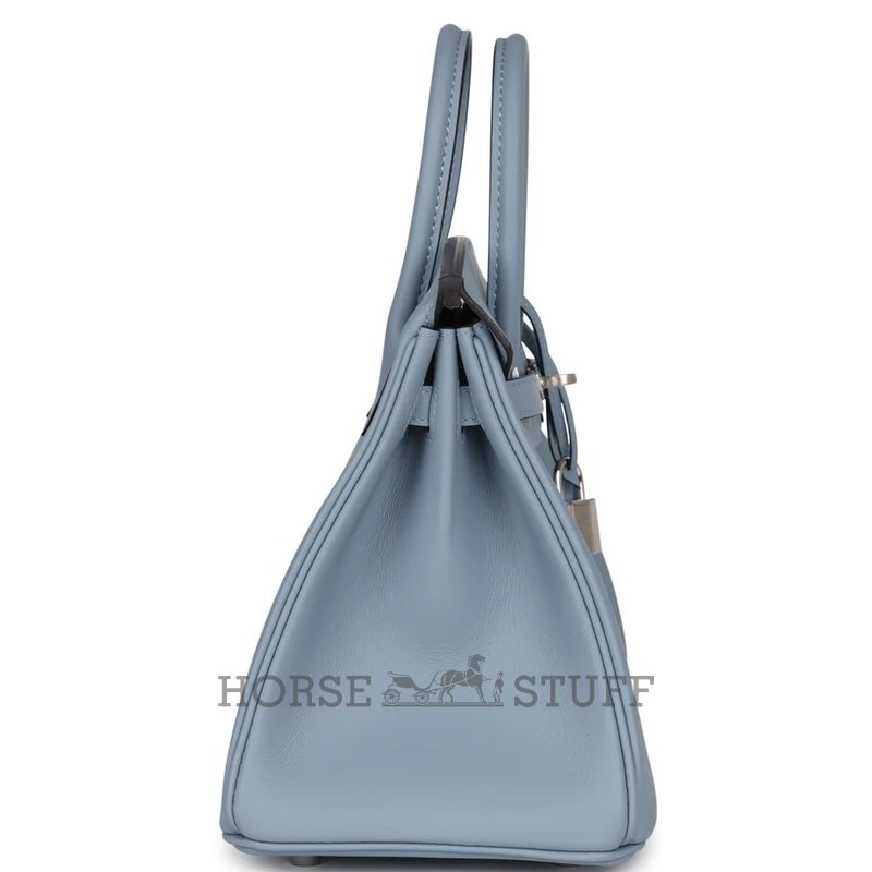 Hermès Birkin 25 Blue Lin Swift PHW