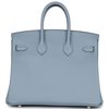 Hermès Birkin 25 Blue Lin Swift PHW