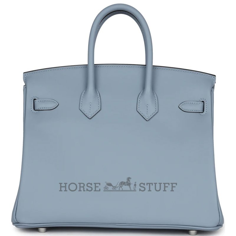 Hermès Birkin 25 Blue Lin Swift PHW