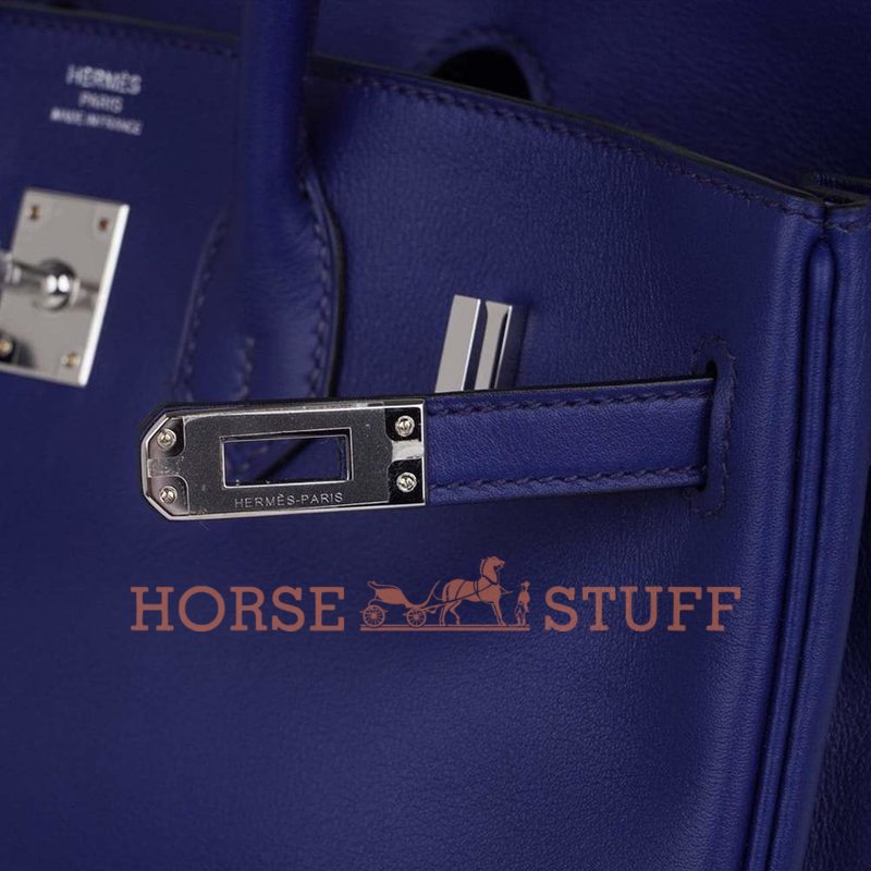 Hermès Birkin 25 Blue Sapphire Swift PHW