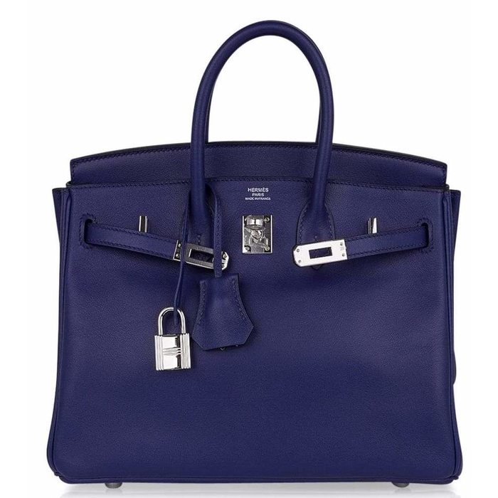 Birkin 25 blue discount nuit