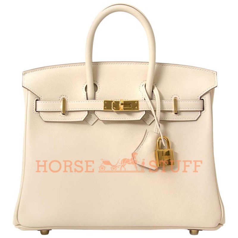 Hermès Birkin 25 Craie Swift GHW