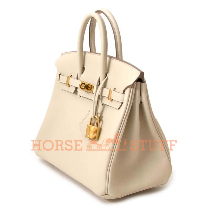 Hermès Birkin 25 Craie Swift GHW