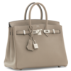 Hermès Birkin 25 Gris Asphalt Swift PHW