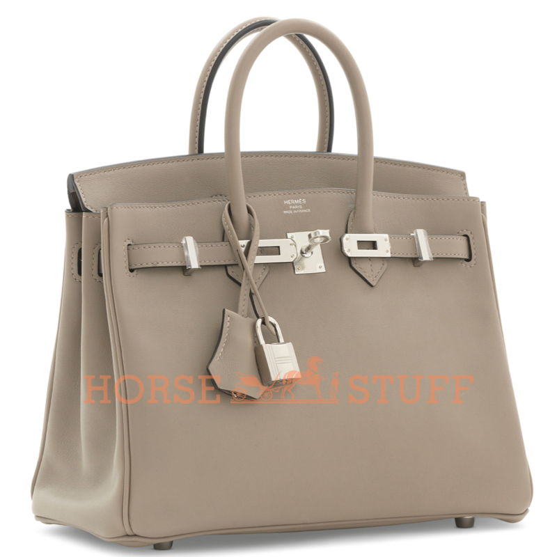 Hermès Birkin 25 Gris Asphalt Swift PHW