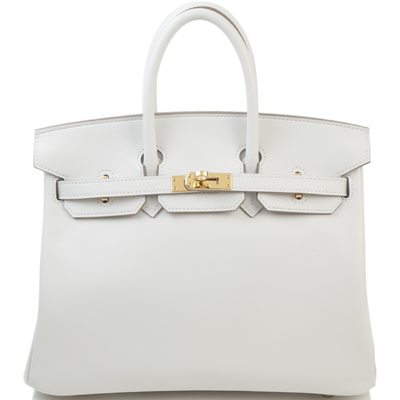 Hermès Birkin 25 Gris Pale Swift GHW