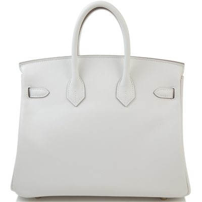 Hermès Birkin 25 Gris Pale Swift GHW