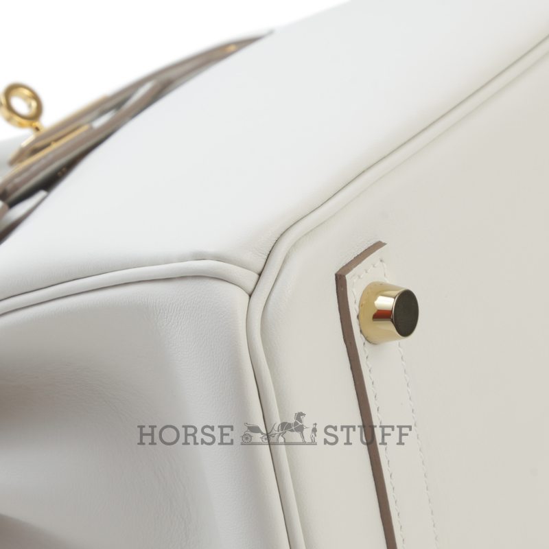 Hermès Birkin 25 Gris Pale Swift GHW