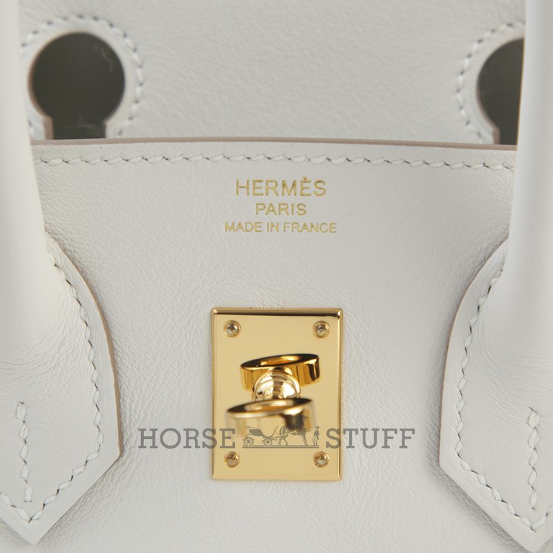 Hermès Birkin 25 Gris Pale Swift GHW