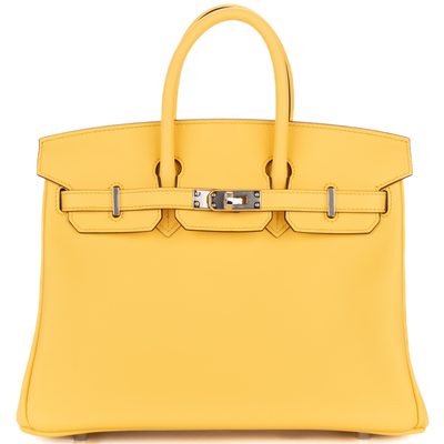 Hermès Birkin 25 Jaune Mango Swift PHW
