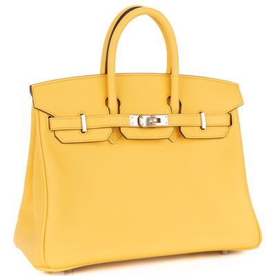 Hermès Birkin 25 Jaune Mango Swift PHW