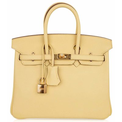 Hermès Birkin 25 Jaune Poussin Swift GHW