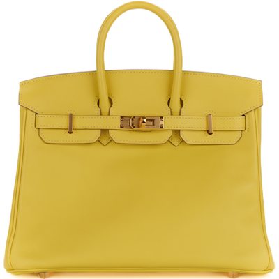 Hermès Birkin 25 Lime Swift RGHW