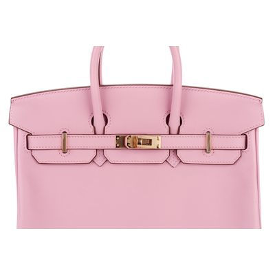 Hermès Birkin 25 Mauve Sylvestre Swift RGHW