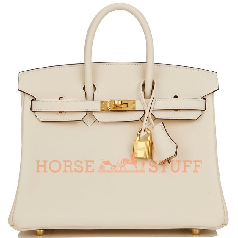 Hermès Birkin 25 Nata Swift GHW