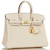 Hermès Birkin 25 Nata Swift GHW