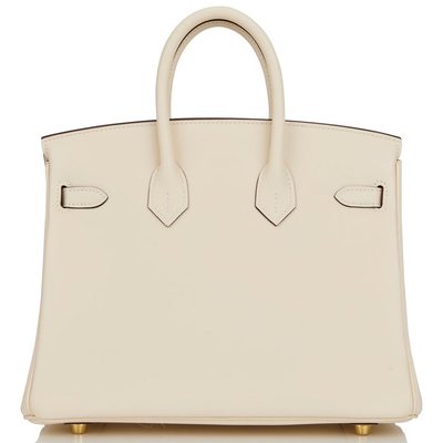 Hermès Birkin 25 Nata Swift GHW