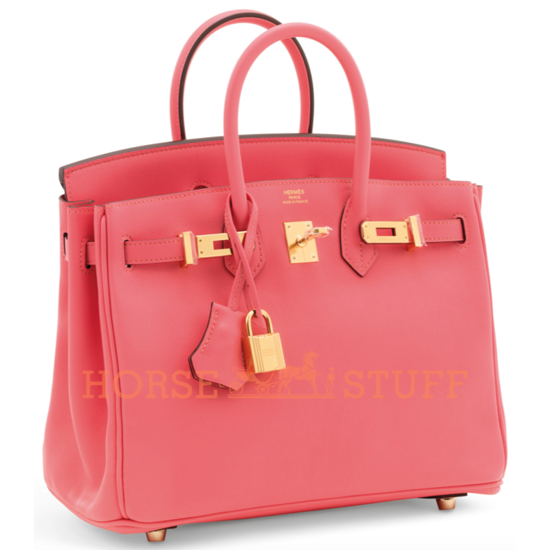 Hermès Birkin 25 Rose Azalee Swift GHW