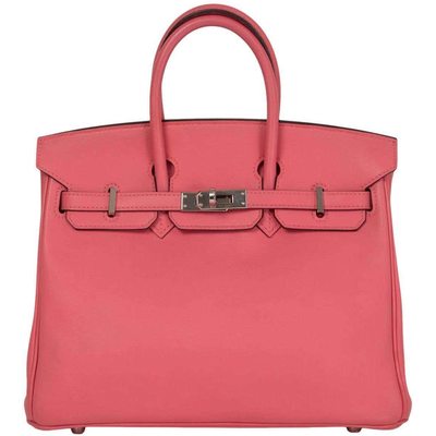 Hermès Birkin 25 Rose Azalee Swift PHW