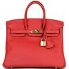 Hermès Birkin 25 Rouge Tomate Swift GHW