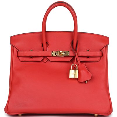 Hermès Birkin 25 Rouge Tomate Swift GHW