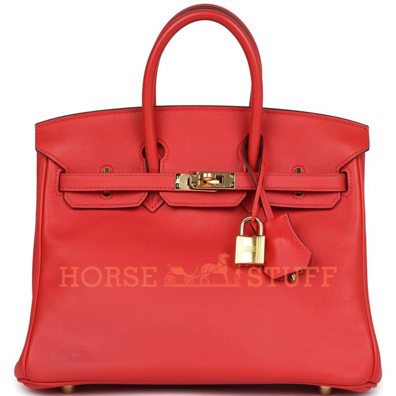 Hermès Birkin 25 Rouge Tomate Swift GHW