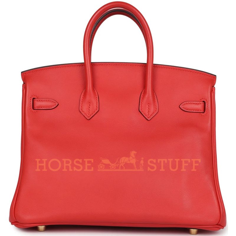 Hermès Birkin 25 Rouge Tomate Swift GHW