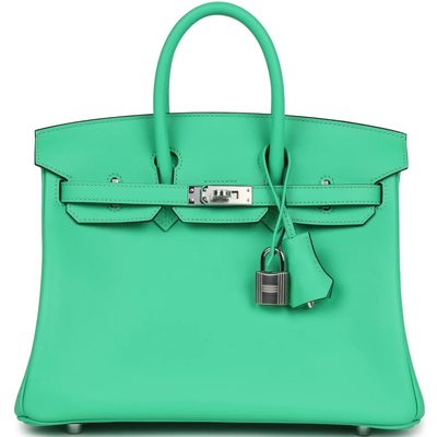 Hermès Birkin 25 Vert Comics Swift PHW