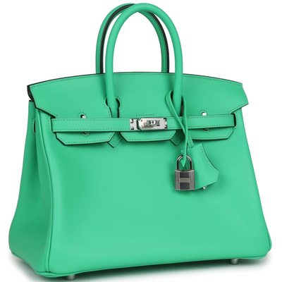 Hermès Birkin 25 Vert Comics Swift PHW