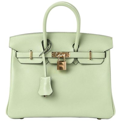 Hermès Birkin 25 Vert Criquet Swift GHW