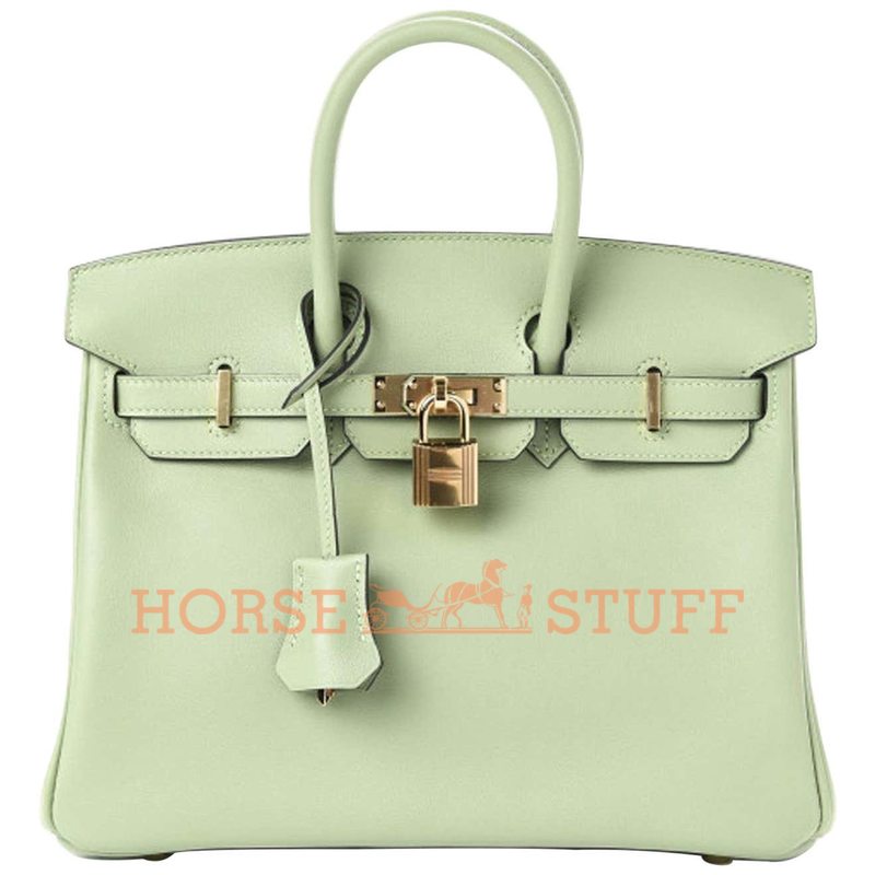 Hermès Birkin 25 Vert Criquet Swift GHW